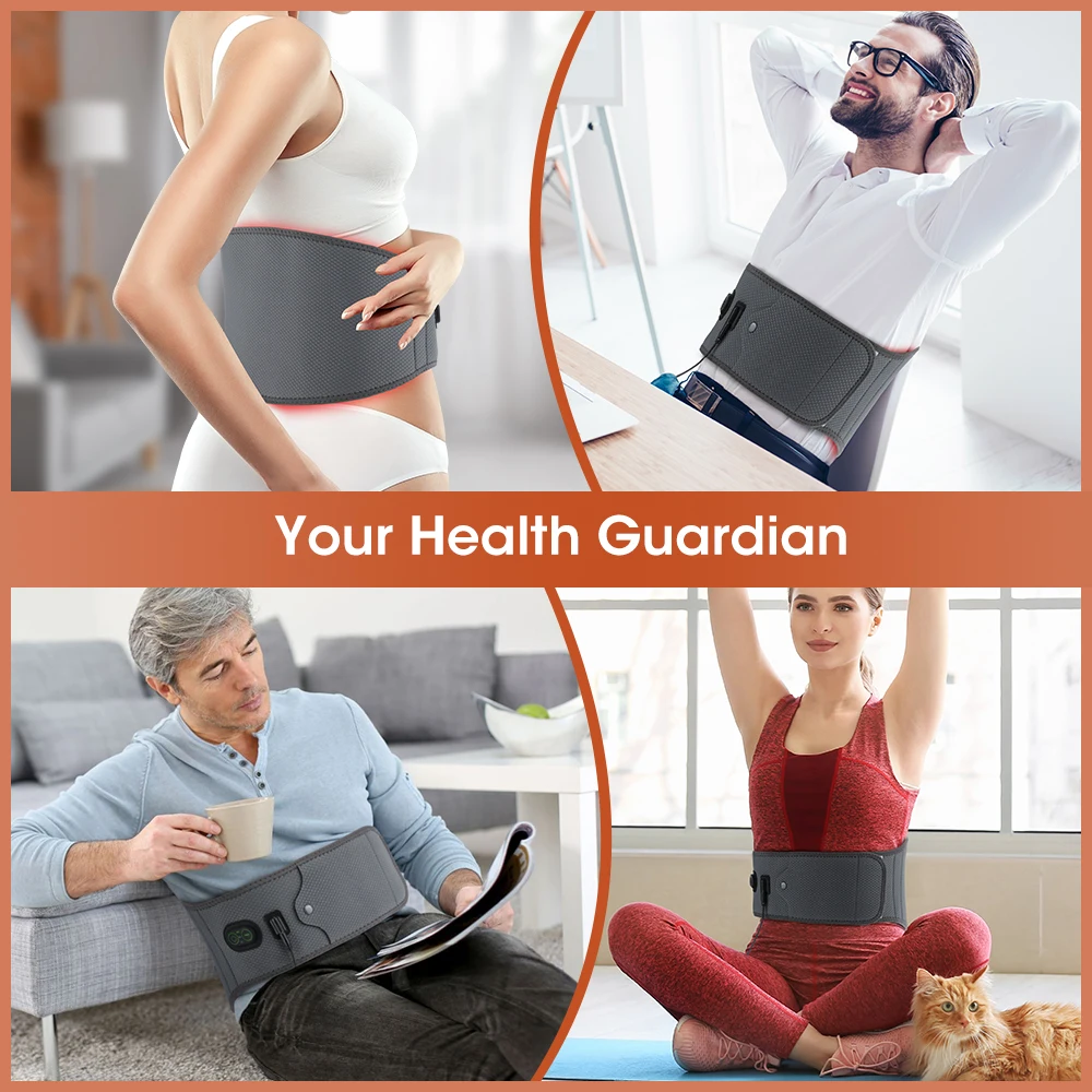 

Пояс для поддержки поясницы с красным светом, 120 светодиодов, 660 нм и 850 нм, для расслабления мышц, с прямым подключением к сети 12В