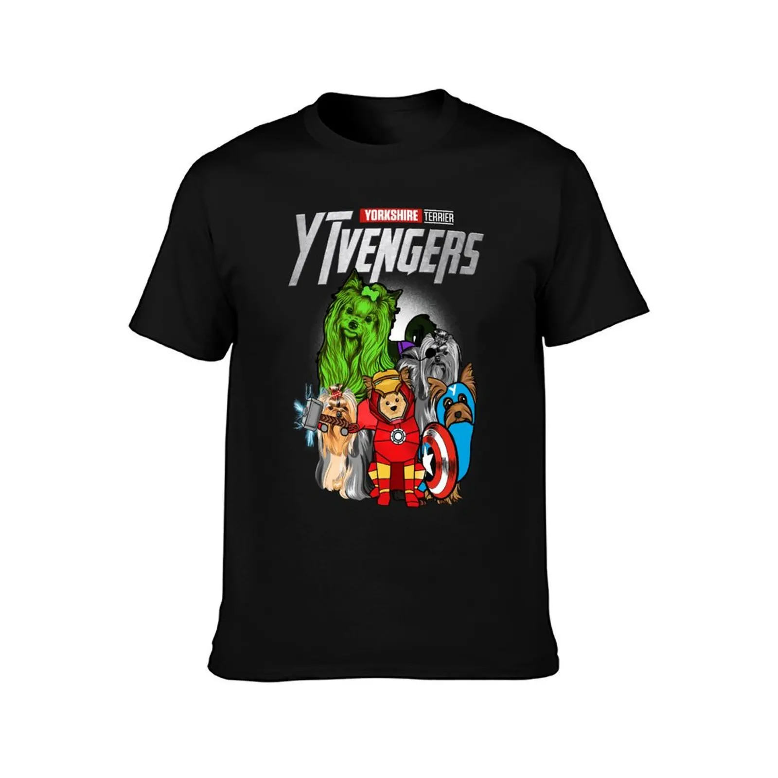 Yorkshire Terrier Longhair, YTVENGERS Assemble T-Shirt Festival Short Sleeve T-Shirt