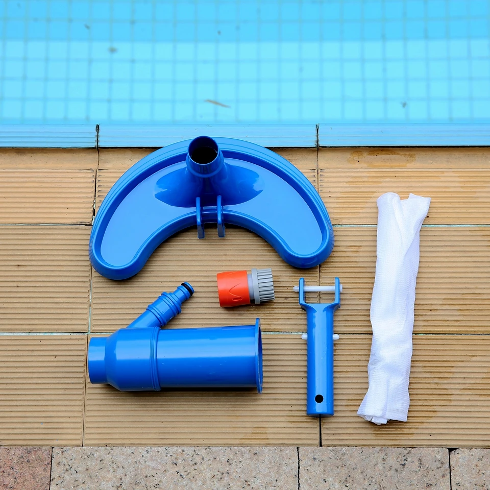 Professional Pool Vacuum Cleaning Tool Swimming Pool Cleaner Set  Cleaner Brush for Hot Spring Outdoor with US. connector