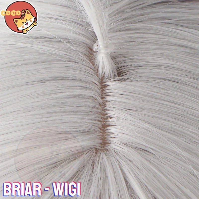 Briar Cosplay Wig Game LOL The Restrained Hunger Cosplay Briar Wig White Mixed Pink Short Cosplay Wig CoCos