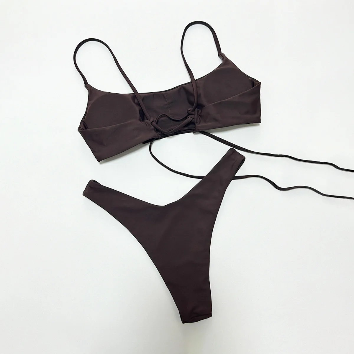 Sexy Underwire Bikini Set 2025 Mujer Women Solid color Push Up Bra Thong Swimsuit Summer Bathing Suit Mini Micro Thong Swimwear