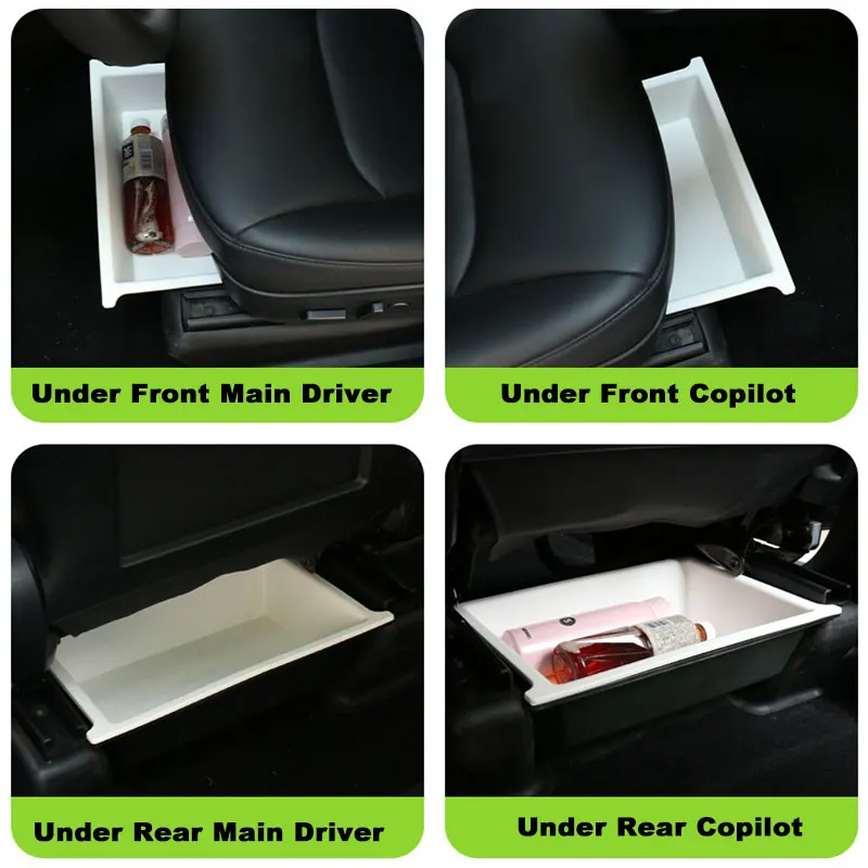 

Under-seat double storage box Drawer Type For Tesla Model Y 2020-2023 Car Interior Accessories Organizer Storage Lower Box Case