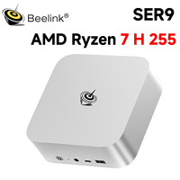 Beelink SER9 AMD Ryzen 7 H 255 Powerful AI PC LPDDR5X 6400MT/s Mini Gaming PC  NVMe PCIe4.0*4 SSD WiFi6 BT5.2 Computer VS SER 8