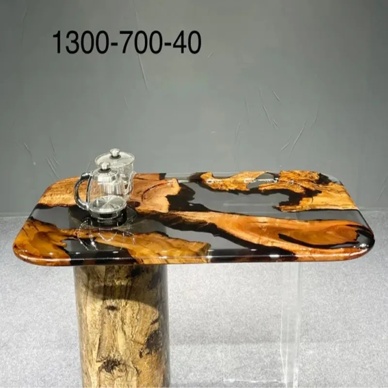 

Gold Camphor Resin Tea Table River 130-70-4 Legs