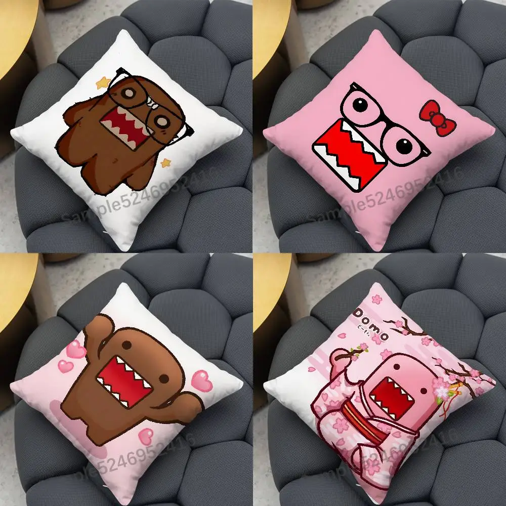 

D-Domo Kun Funny Pillow Case Cover Square for Decorative Cushion Bed Couch Sofa Classic Style Machine Washable All-Season
