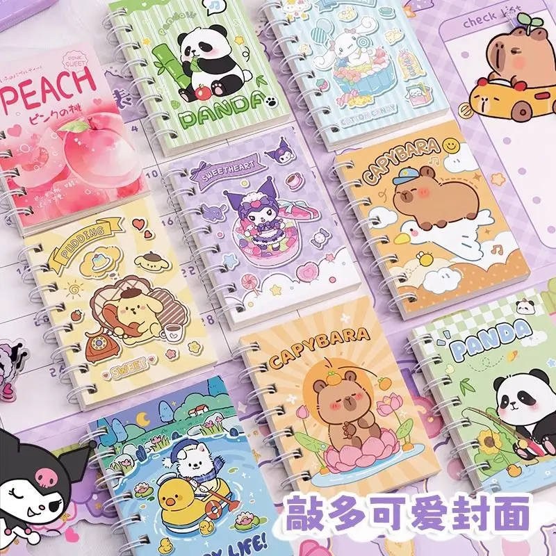 Cinnamoroll Kuromi Anime Kawaii MINISO Coil Book Cute Cartoon My Melody Portable Ins Notepad Students Stationery Gifts for Girls