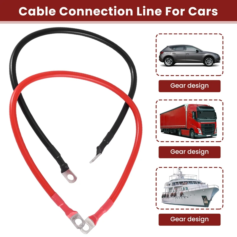 Car Battery Fired Wire 6AWG (25-8) Battery Cable Connection Line For Cars Trucks Ships Batteries ATV