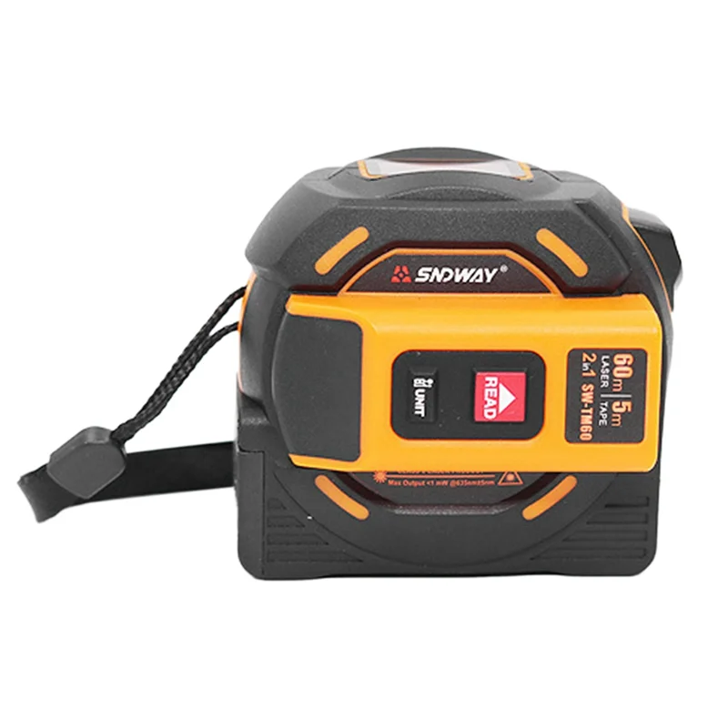 YHYS Rangefinder 60 متر تتراوح الشريط عالية الدقة شريط القياس الإلكتروني حاكم