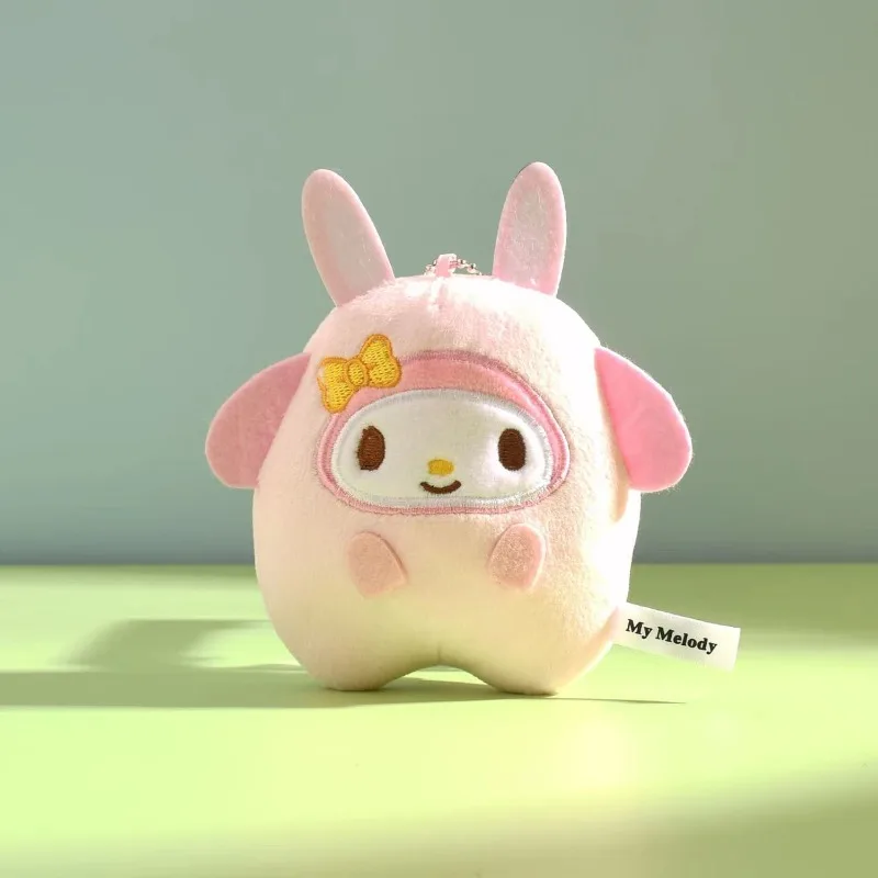 Japonês Sanrio Animal Chaveiro Pingente, Kuromi Boneca De Pelúcia Dos Desenhos Animados, Mochila de Casal, Boneca Feminina, Miniso