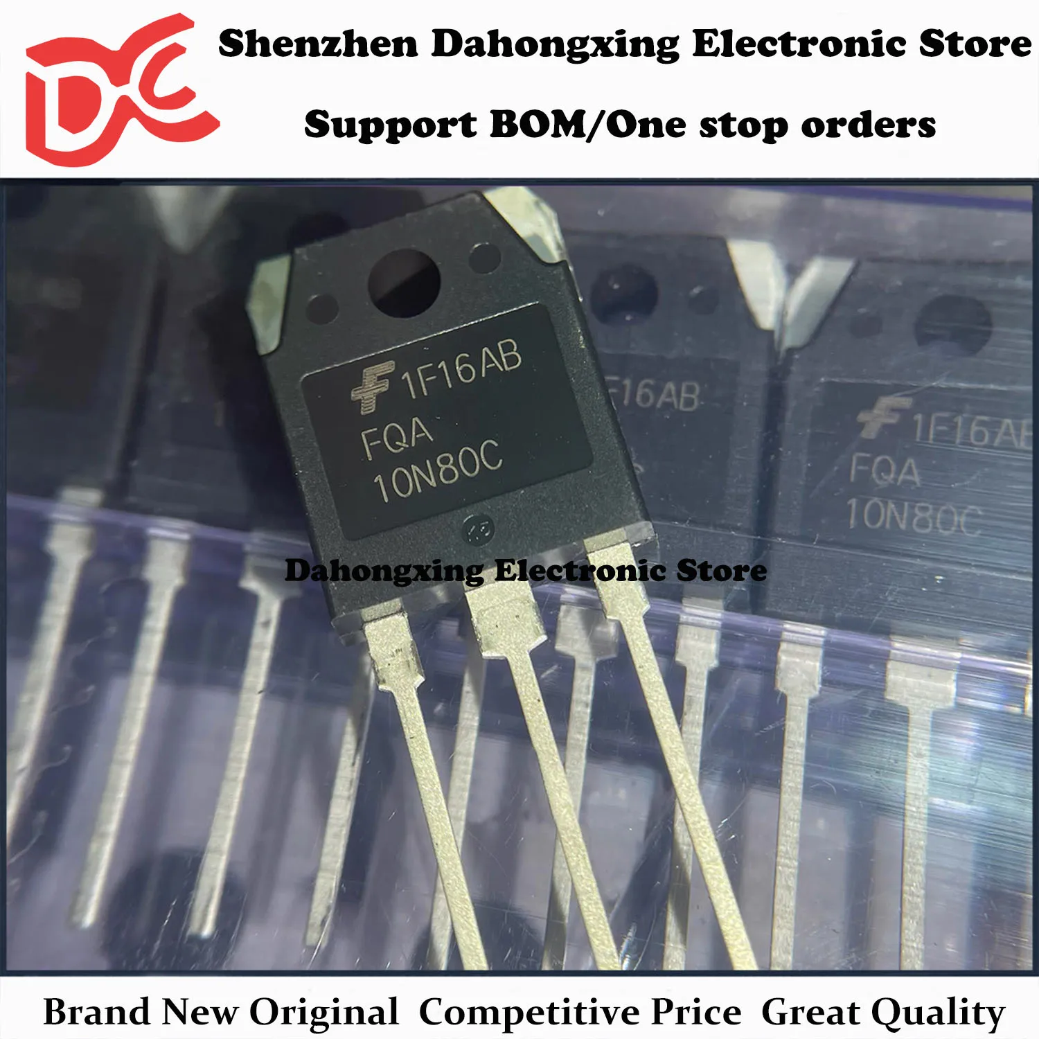 New Original 10Pcs FQA13N80C FQA13N80 TO-3P 12.6A 800V MOSFET Field-effect Transistor Electronic Components Great Quality