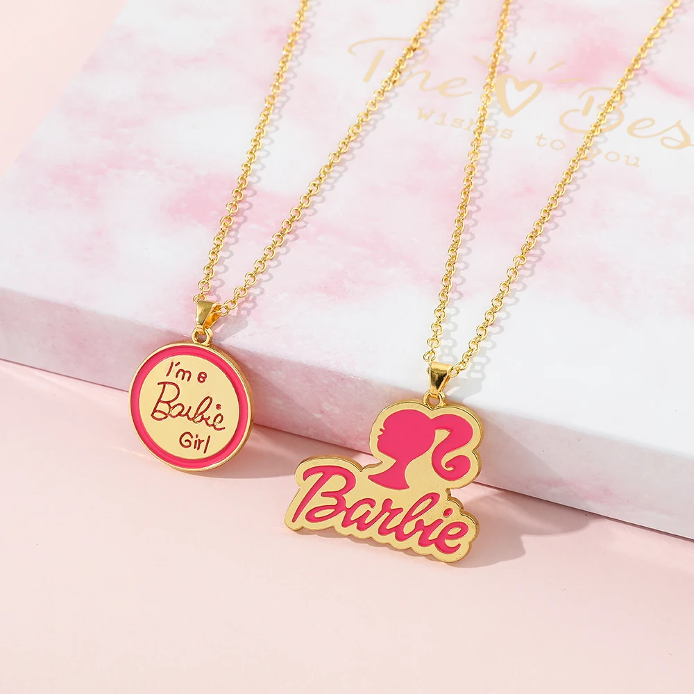 I'm A Barbie Girl Pendant Necklace for Women Girls Fashion Trendy Accessories Gifts for Fans