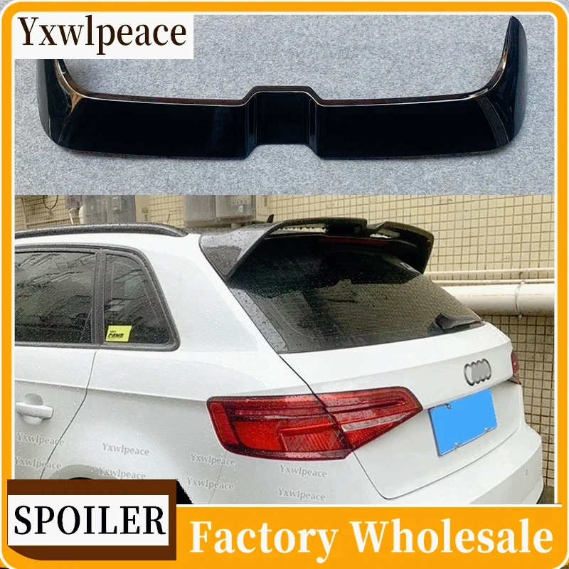 

For Audi A3 S3 S Line 8V 5Doors Hatchback 2014 2015 2016 2017 2018 Roof Spoiler ABS Plastic Rear Trunk Lid Wings Car Accessories