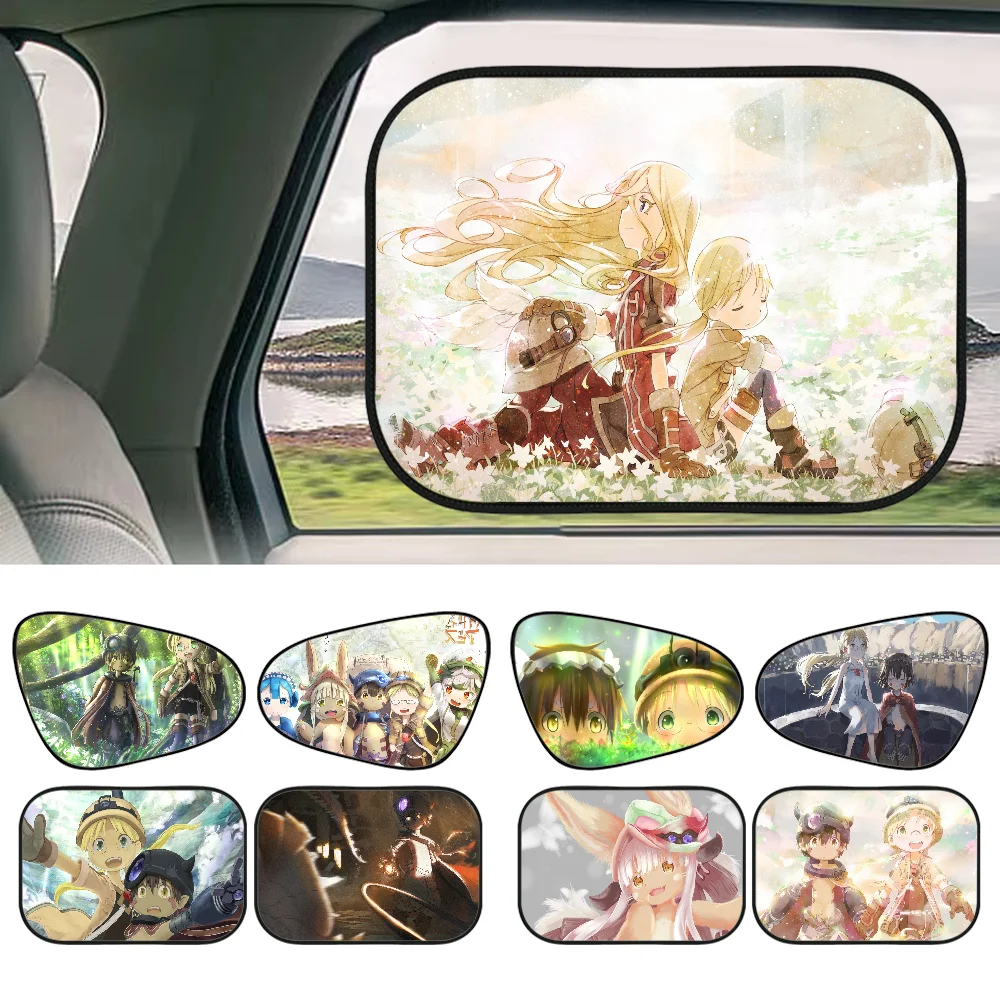 

Аниме Made In Abyss, 1 шт., оконный солнцезащитный козырек для детей, универсальный автомобильный складной автомобильный солнцезащитный козырек, защита от ультрафиолета, боковая занавеска
