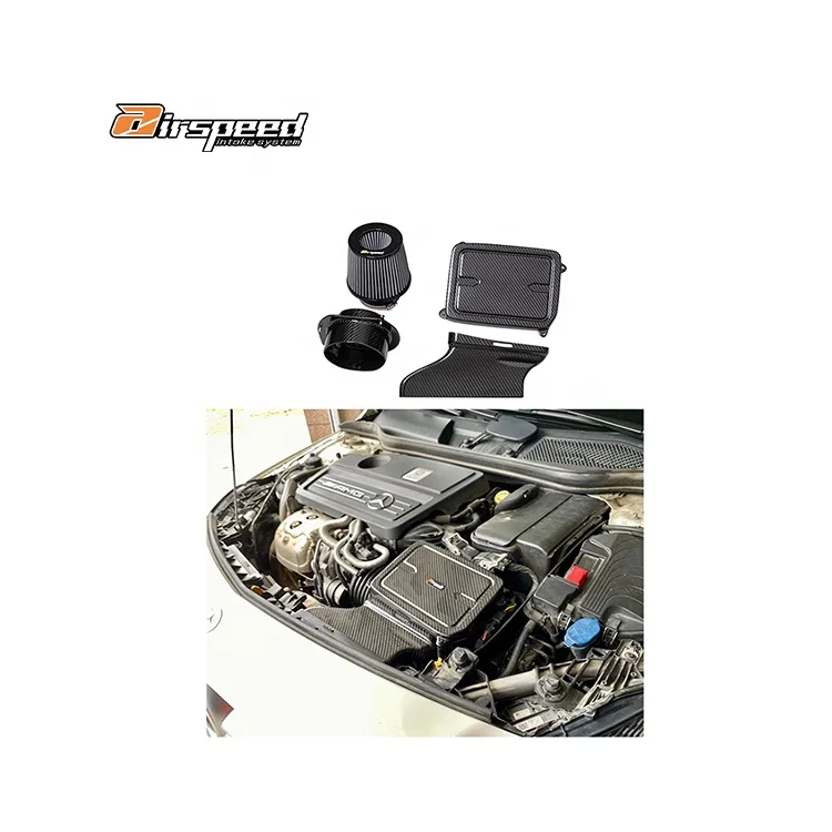 

Airspeed Brand OEM & ODM Service 100% Dry Carbon Fiber Cold Air Intake System for BENZ AMG A45 W176