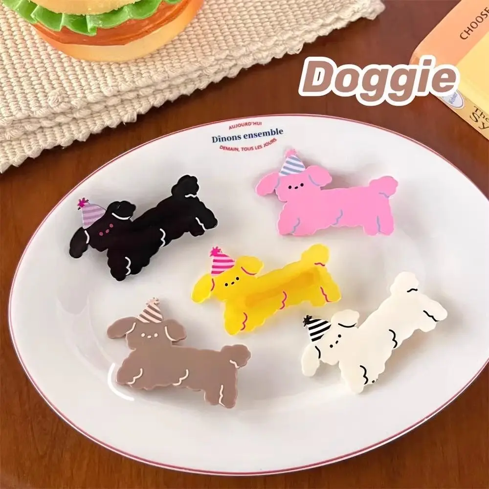 Dier Hond Cartoon Puppy Eendenbek Clip Koreaanse Stijl Japanse Stijl Kinderen Haar Clip Pony Zijclip Haarspeldjes