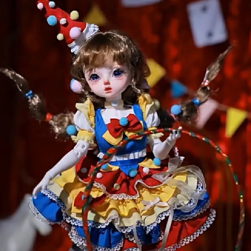 100%正規品シュガフェアリーBJDドール 1/6 サーカスプリンセス アンティークパジャマ レースドレス レジンフィギュアドール 女性ピエロアクロバットギフト