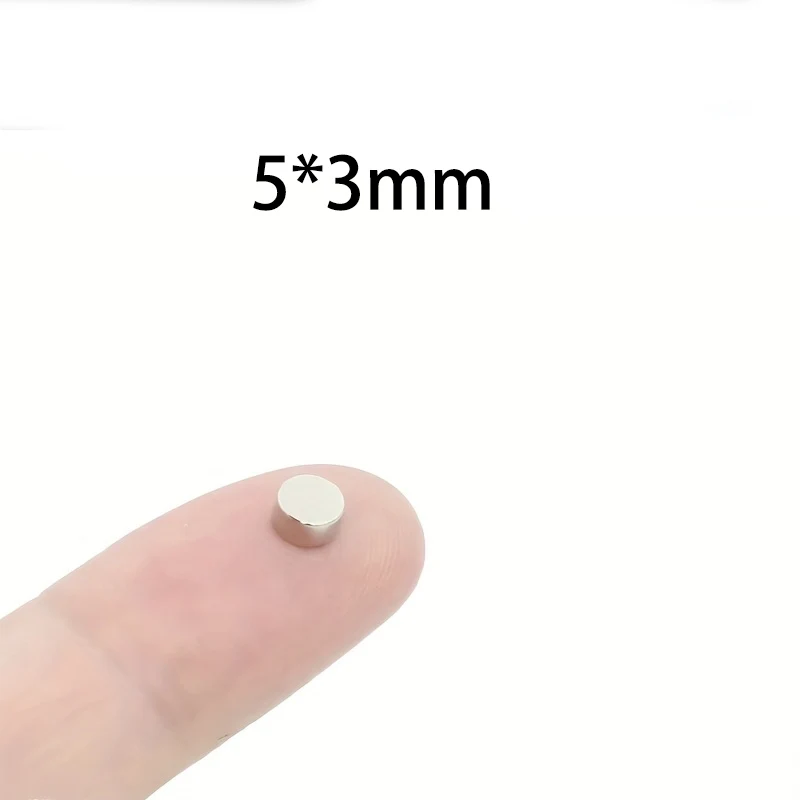 20/20/50/100 Stück 5 x 3 mm runde Magnete – Magnete für Whiteboard, Kühlschrank und Büro – Detail 2