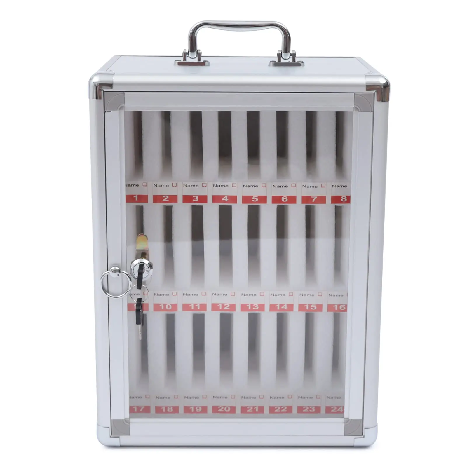 24-слотовый замок для сотового телефона из алюминиевого сплава, шкафчик для сотового телефона для классной комнаты, шкаф для хранения сотовых телефонов, отдельно стоящий/настенный шкаф