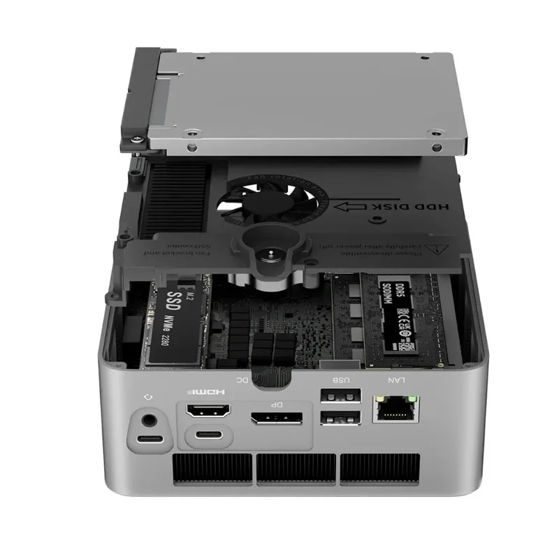 7735HS كمبيوتر صغير AMD R7 CPU 8 النوى ثنائي SO-DIMM DDR5 32G 1TB SSD 2.5G LAN كمبيوتر ألعاب كمبيوتر صغير #6