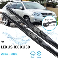 For Lexus RX Toyota Harrier XU30 RX330 2004~2009 Front Rear Set Window Wiper Blades Brushes Windscreen Car Accessories Cleaners