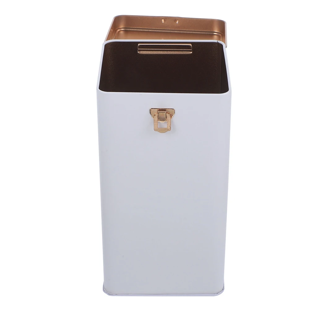 

Tin Canister Airtight Metal Storage Container Tinplate Food Jar For Coffee Sugar Leaves Black Green Tea Locking Lid