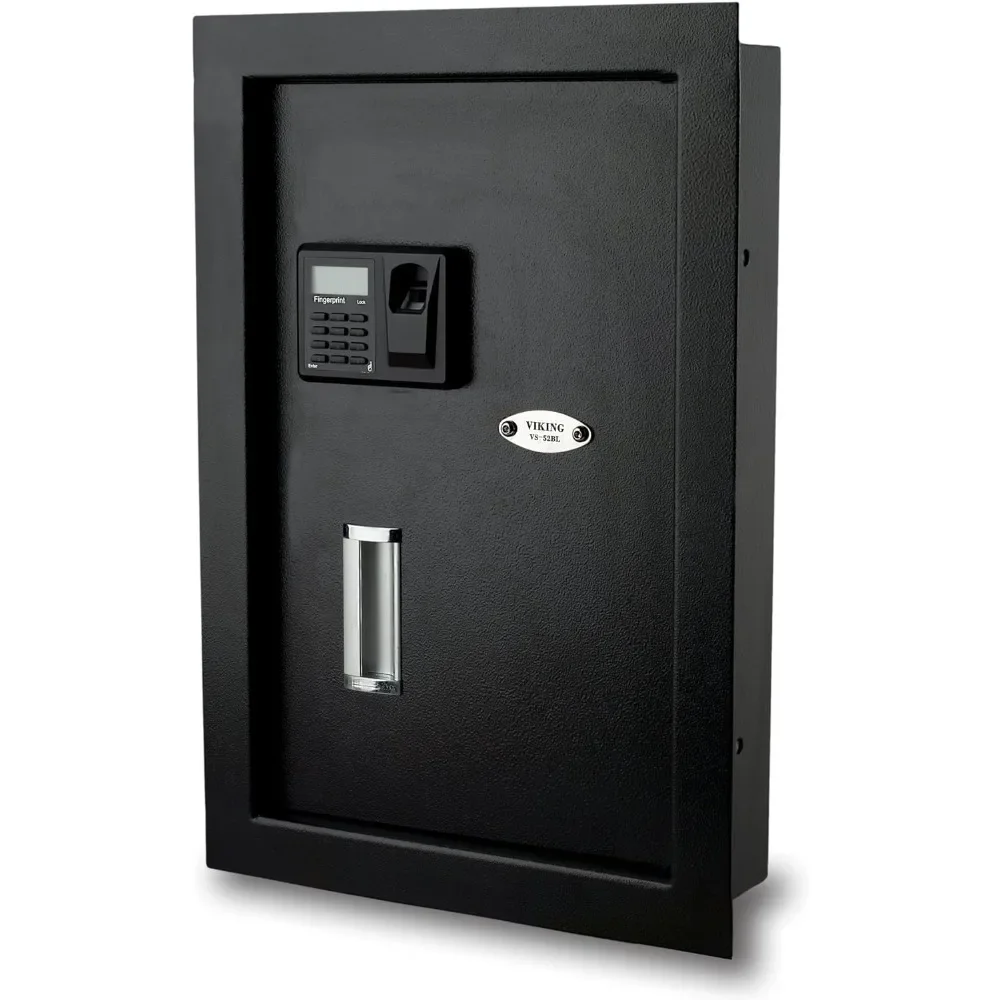 

Security VS-52BL Heavy Duty Biometric Wall Safe Hidden Fingerprint Wall Safe Flush In Wall Safe Filing Cabinet File Folder