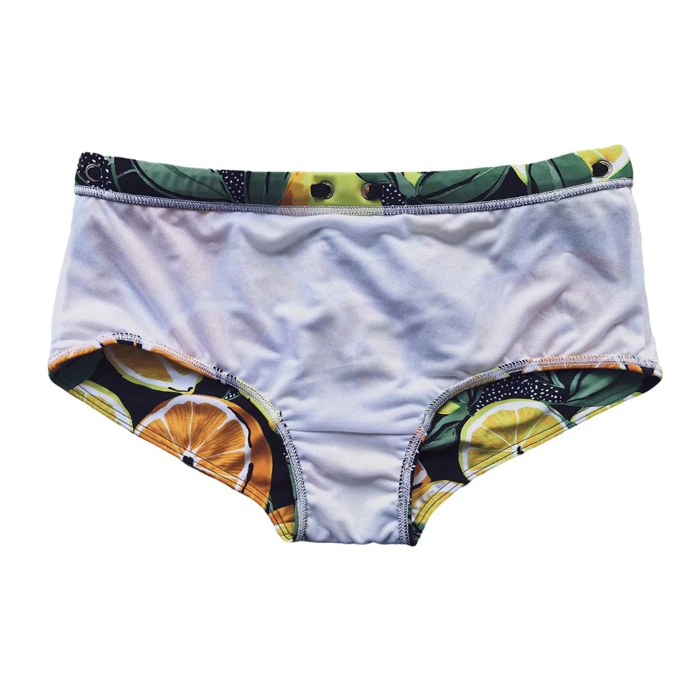 Mens Swimwear Swimsuits Swim Boxer Briefs Bikini Surfing Board Shorts Trunks Orange Print Pouch Water Sport Panties Beach Shorts - view 5