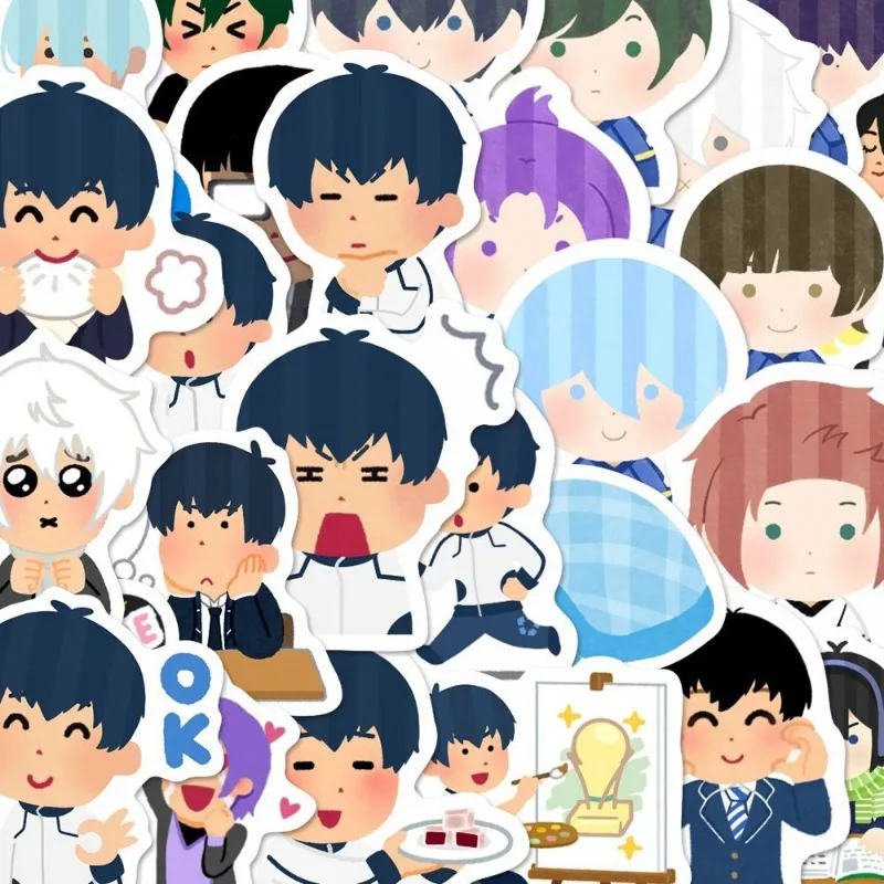 blue lock anime stickers Isagi Yoichi Bachira Meguru photo sticker Stationery Student Message Collection Gift Waterproof diy cos