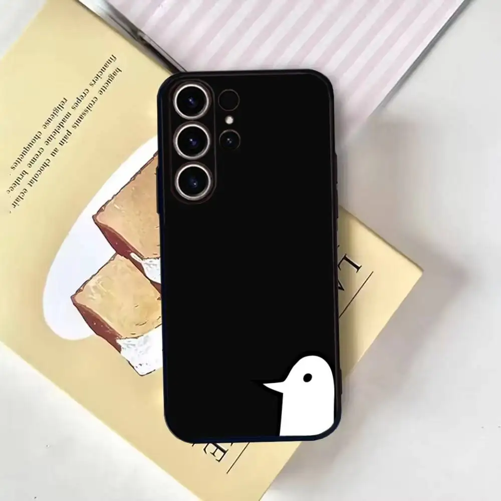 حافظة هاتف Epc Goodnight Punpun لهاتف SamsungS25,24,21,22,23,30,Ultra,20,Plus,Fe,Lite,Note,10,9,Soft Black Cover