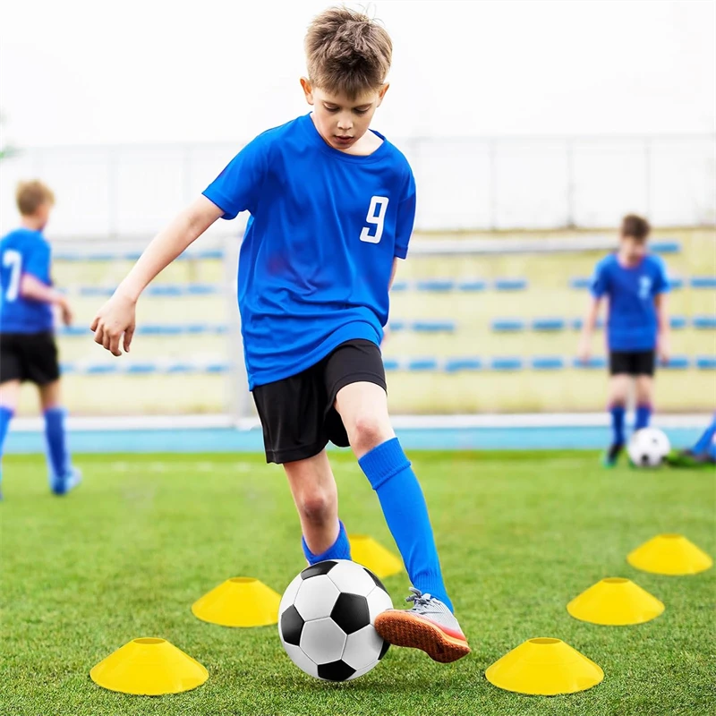 2 แพ็คเด็กฟุตบอลชุดเป้าหมายสุทธิ & Ball Pop Up แบบพกพา Backyard อุปกรณ์การฝึกอบรมสําหรับอายุ 3-16 เกมเยาวชนกลางแจ้งของขวัญ