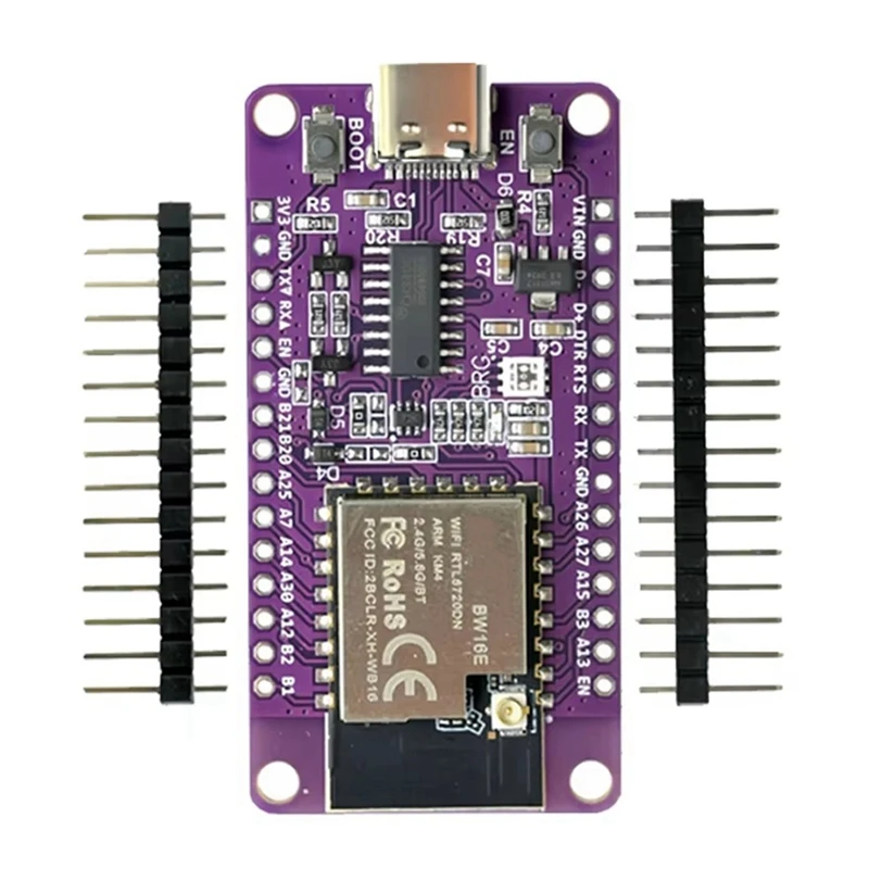 RTL8720DN Dual-Band Wifi Bluetooth Module NICEMCU BW16 Development Board Onboard IPEX Antenna,
