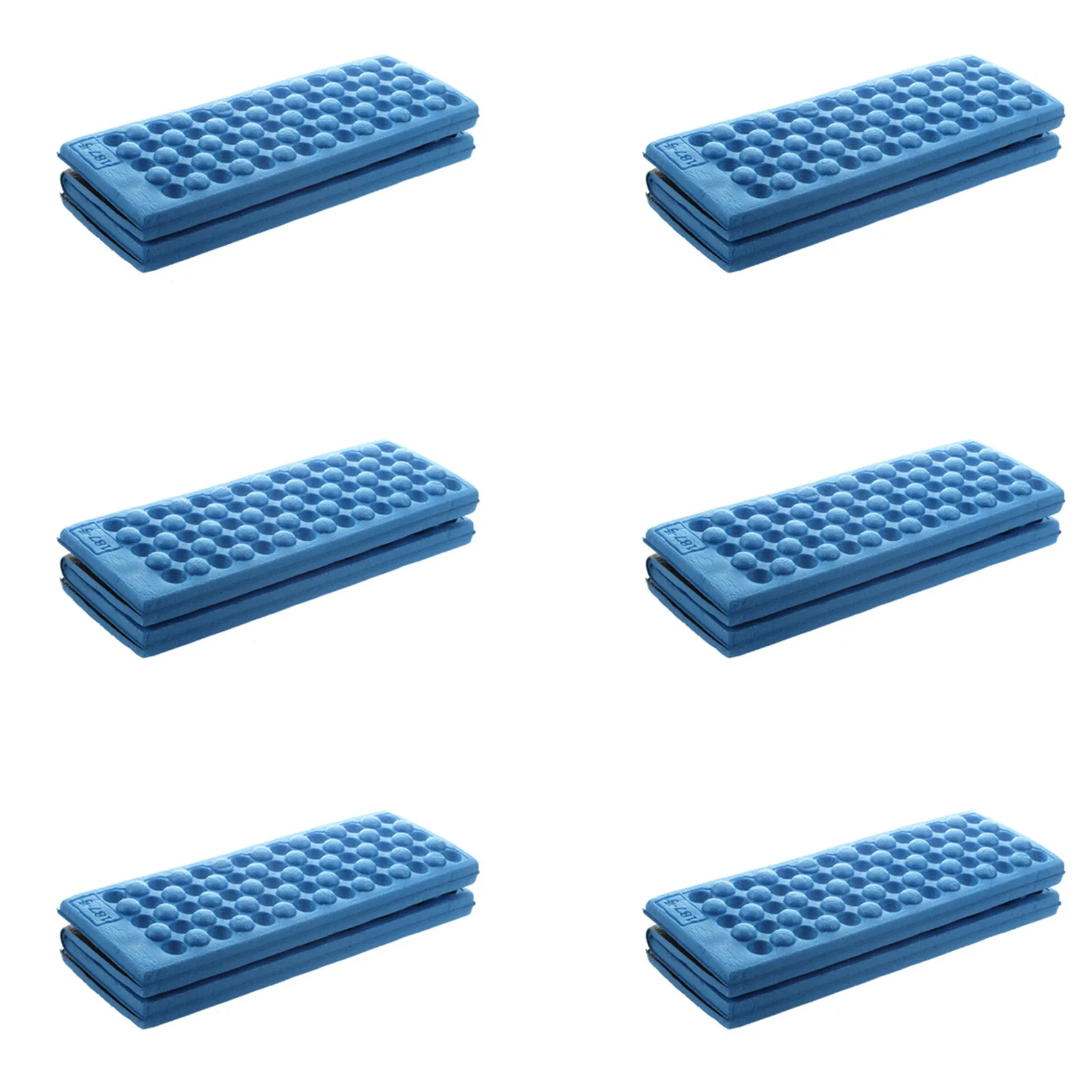 AT53 6X Cuscino per sedia pieghevole personalizzato in schiuma impermeabile (blu)