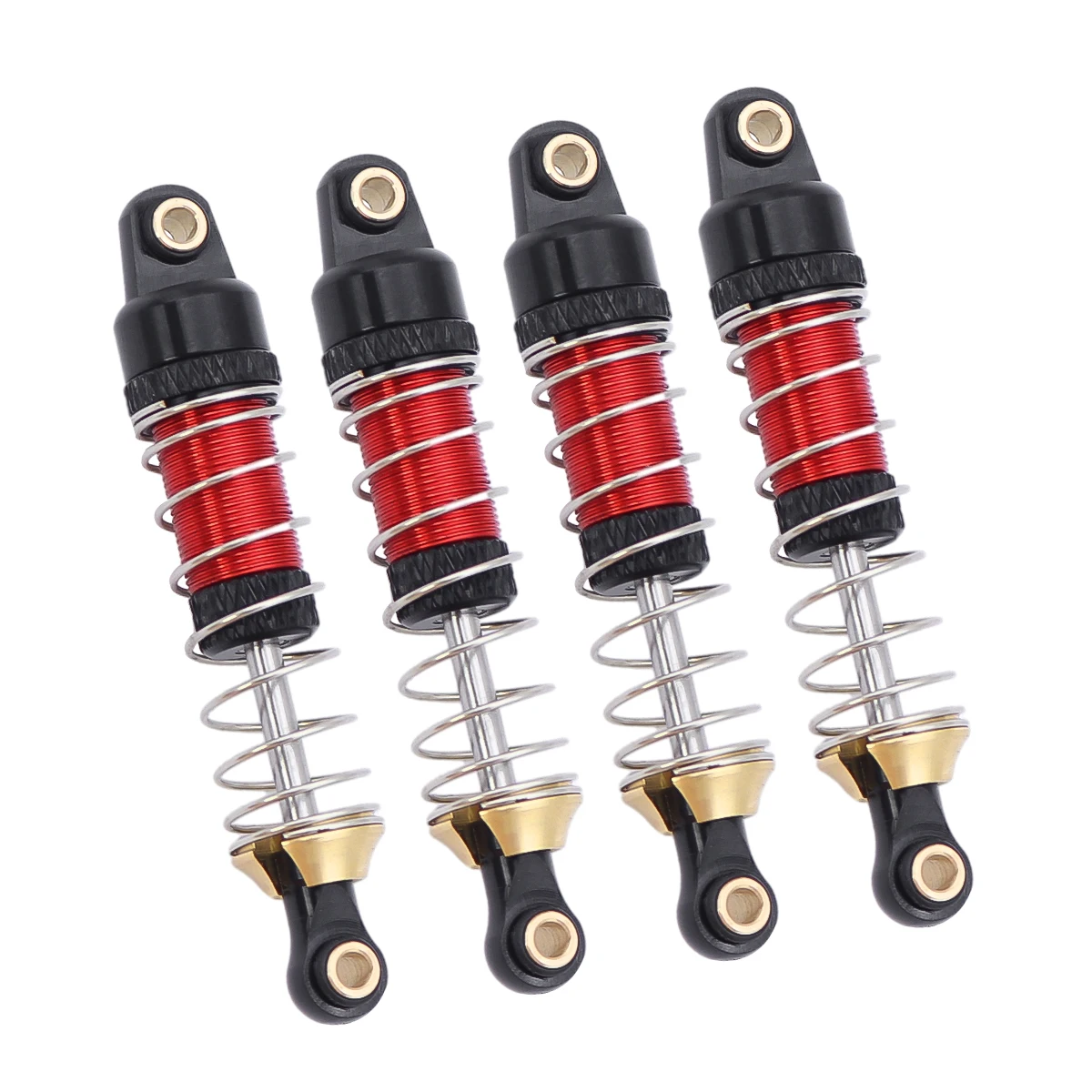 4PCS JJRC C8801 AX-8560 TRX4M Front & Rear Threaded Shock Absorber Oil Damper For 1/18 RC Crawler Traxxas TRX-4M Upgrade Parts