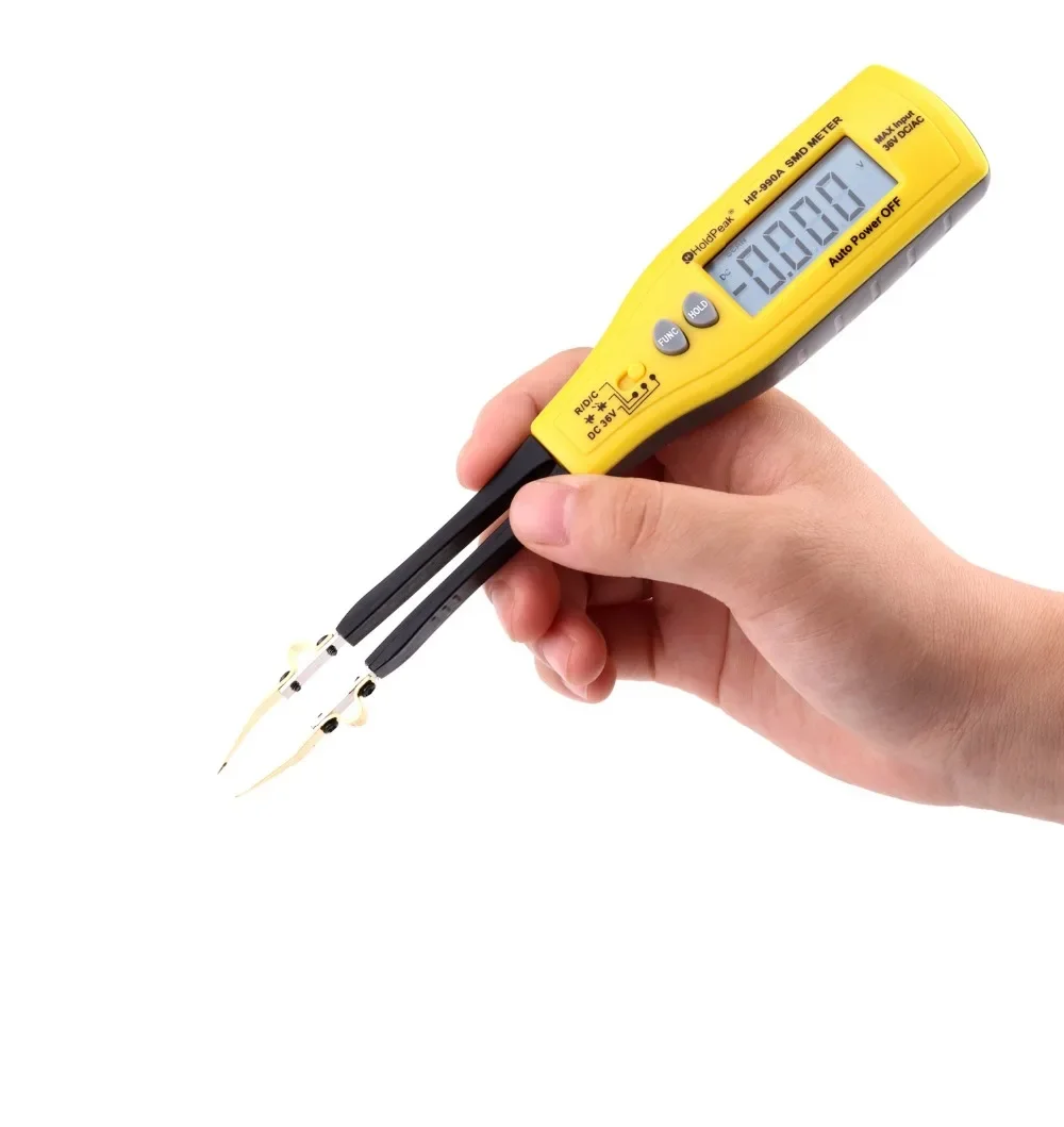 Imagem -03 - Capacitância Smd Tester Medidor Componente Profissional Multímetro dc Voltage Meter 2999 Contagens Holdpeak-hp-990a