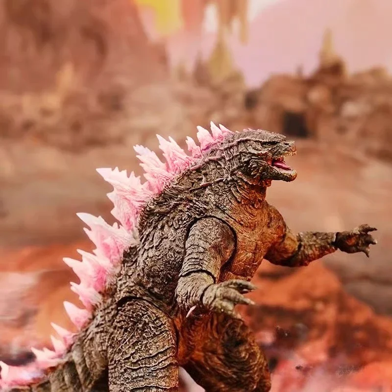 

Hiya Godzilla Vs Kong:New Empire Anime Action Figures Godzilla Evolved Pink back Collectible Model Desktop Decorat Toys Gifts