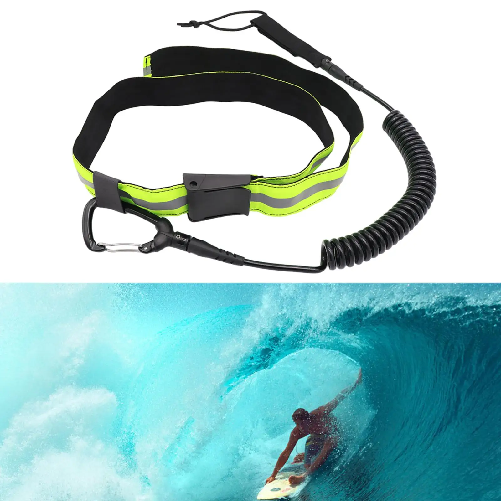 Trela de prancha de surf, barco, corda de surf, multiuso, prancha de remo, cinto de cintura, pranchas de surf, esportes aquáticos