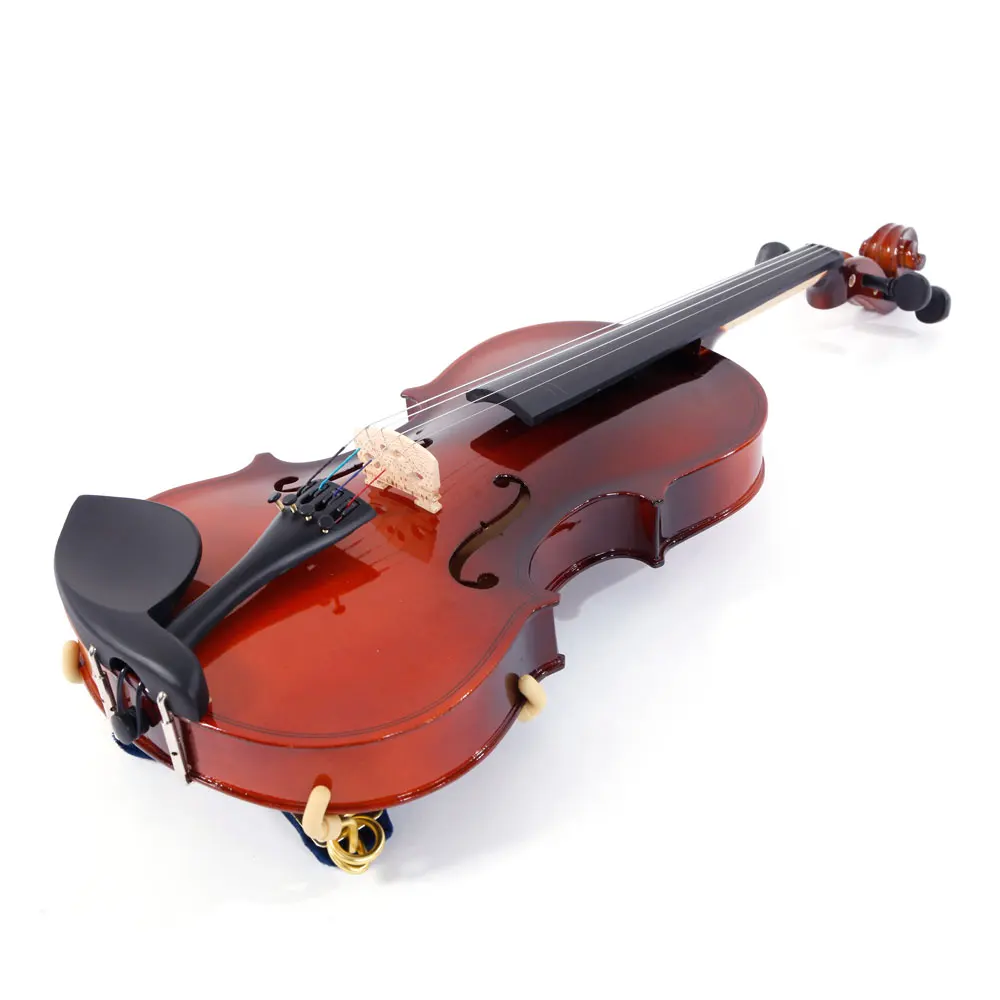 Glarry GV100 1/8 Acoustic Solid Wood Violin Case Bow Rosin Strings Shoulder Rest Tuner Natural