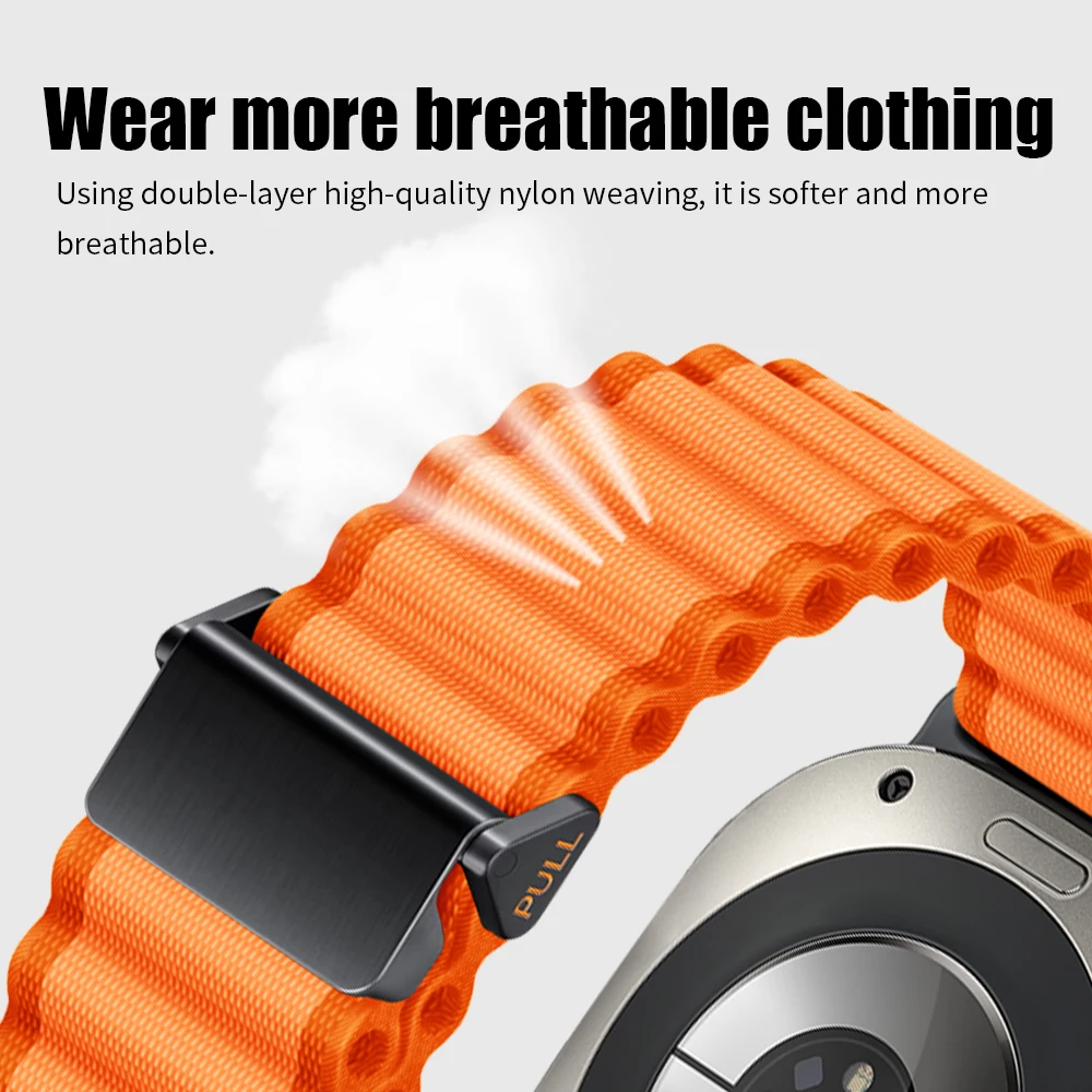 Sport Trail Nylon Loop Strap For Samsung Galaxy Watch Ultra Band For Galaxy Watch Ultra 47mm 1:1 Woven Watchband Bracelet