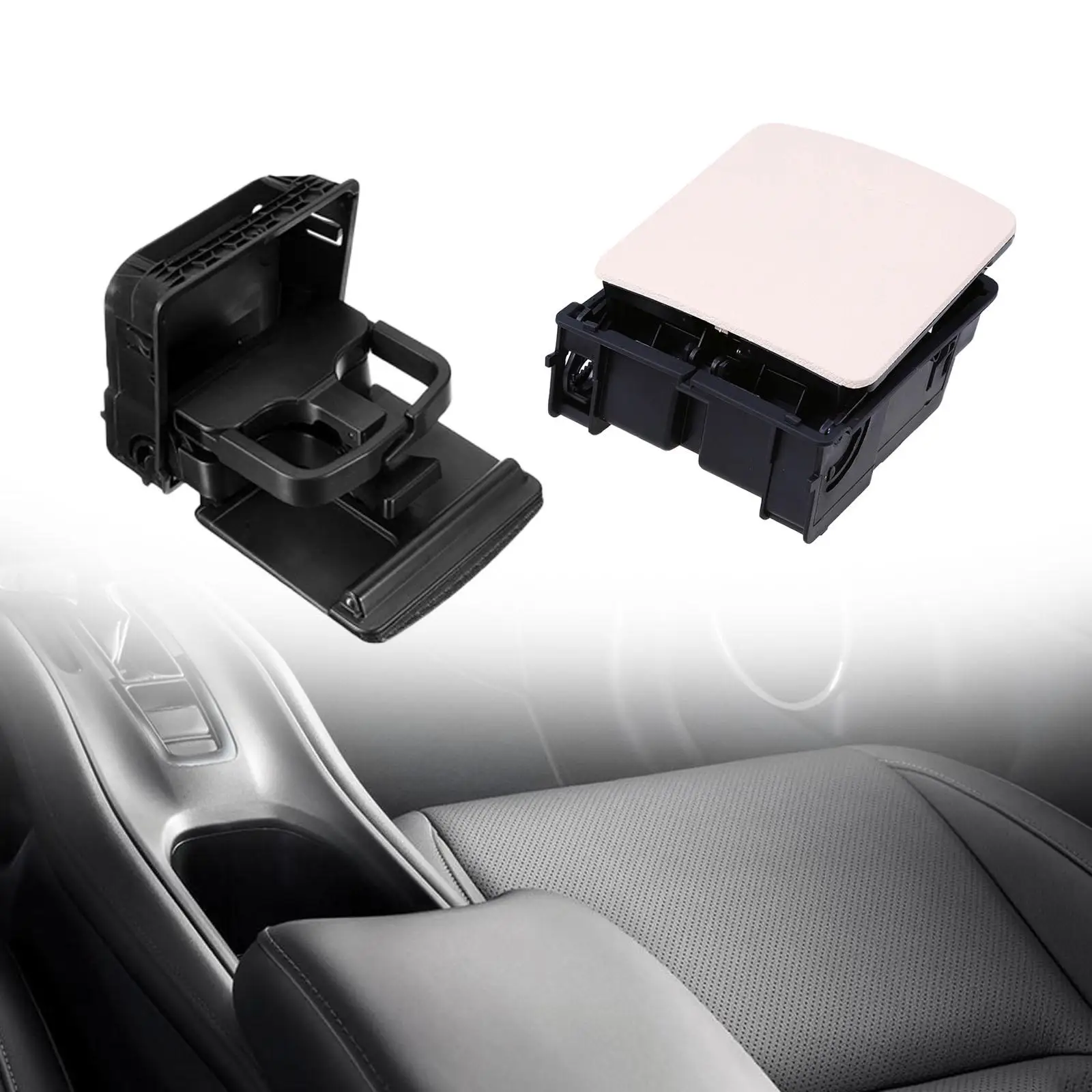 

Cup Holder 1K0862532F 9B9 Black Washable Car Interior Decoration Shockproof