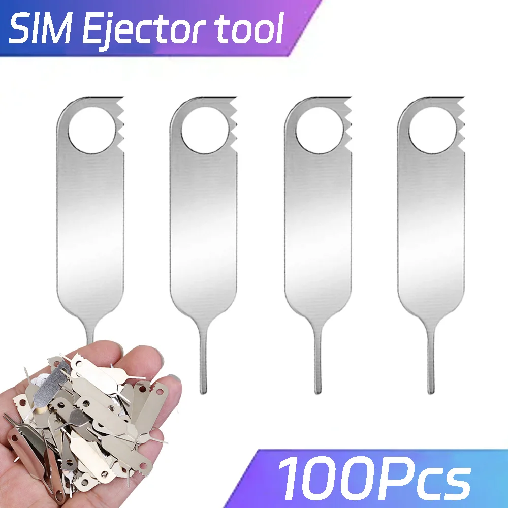 

100-10 шт. многофункциональный инструмент, металлический лоток для SIM-карты, открытый штифт, игла, ключевые инструменты для экспресс-доставки для IPhone17/SamSung/Xiaomi/iPad