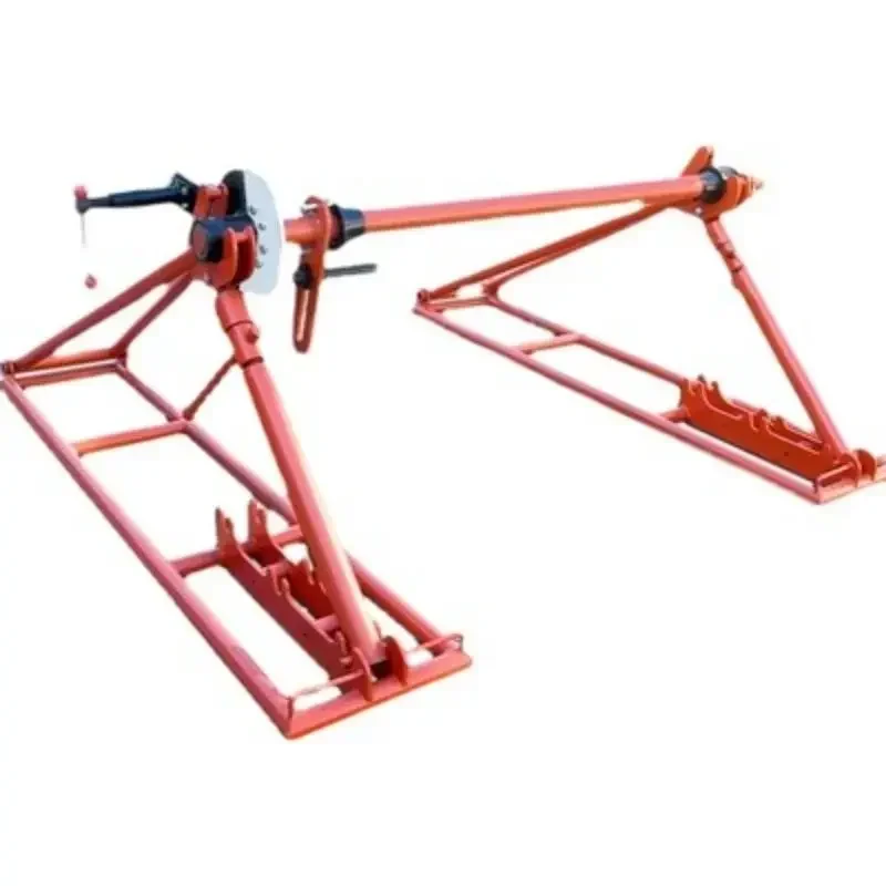 Horizontal brake type pay-off rack Cable pay-off rack Disk rack Recommended by electric power electricians