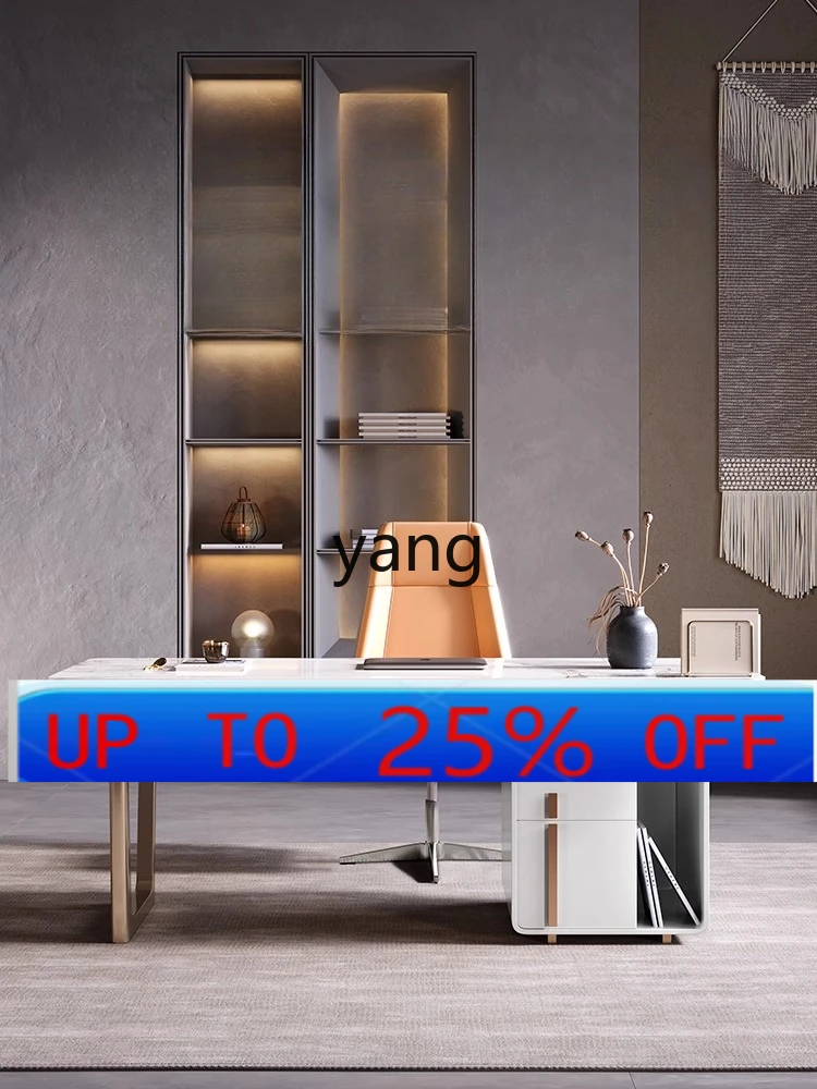 

Современный простой элитный письменный стол LMM в стиле лёгкой роскоши для дома, кабинета или гостиной.