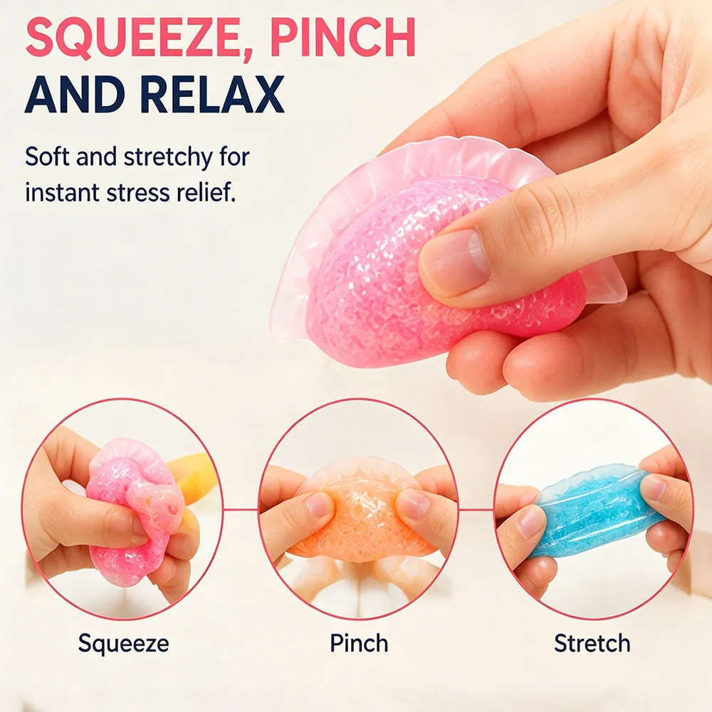 Dark Academia Desk Decor Alchemy Steamer Mystic Dumpling Trio Squishy Glitter Tactile Prop Mystery Color Gothic Novelty Present