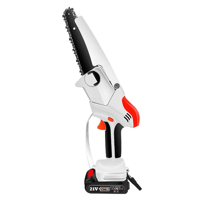 Rechargeable 21V Battery Lumbering New 6 Inch Mini Electric Chain Saw Wireless Pruning Saw Portable Mini Saw Power By
