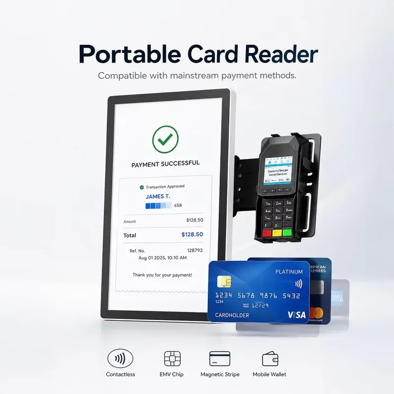 Commercial Self-Service Ordering Terminal with Android Windows System for Restaurant Checkout