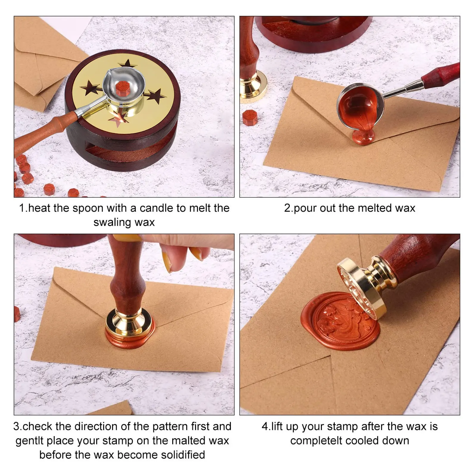 

Seal Furnace Stove for Melting Wax Warmer Lacquer Spoon Rest Beads Wood Sealing Stamp Making Kits