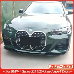 3Pcs Mp Style / M-Sport Front Bumper Splitter Lip Diffuser For BMW 4 Series G24 G26 420i 430i i4 M50 Gran Coupe 4Doors 2021-2024