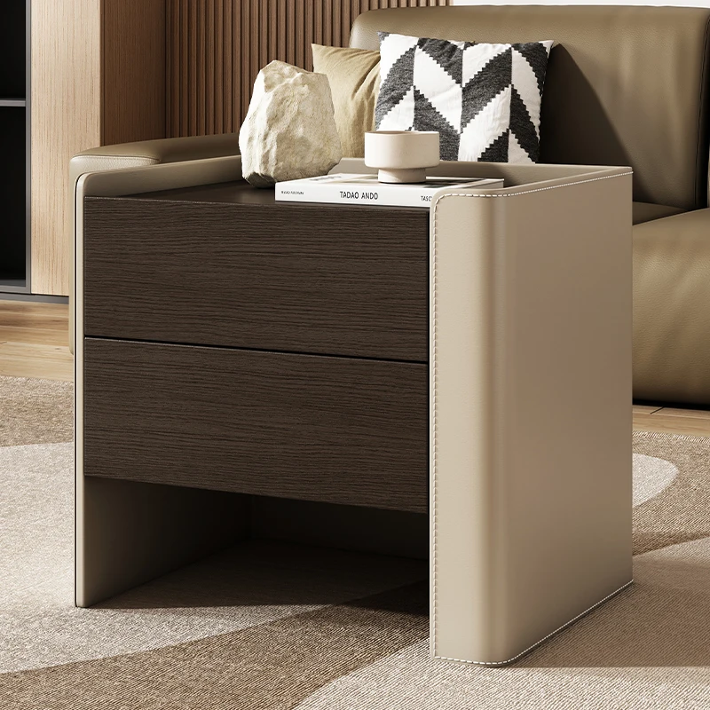Gavetas mesa auxiliar mesa de cabeceira baixa estreita mesas laterais armário designer nightstands quarto mesa final de chevet móveis