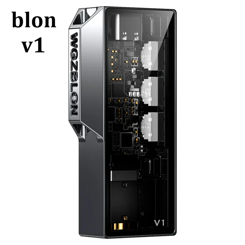 BLON V1 Dual CS43131 Chips Portable DAC/AMP Free Adapter Lightning Type C with Versatile Output Ports and High-Quality Wiring