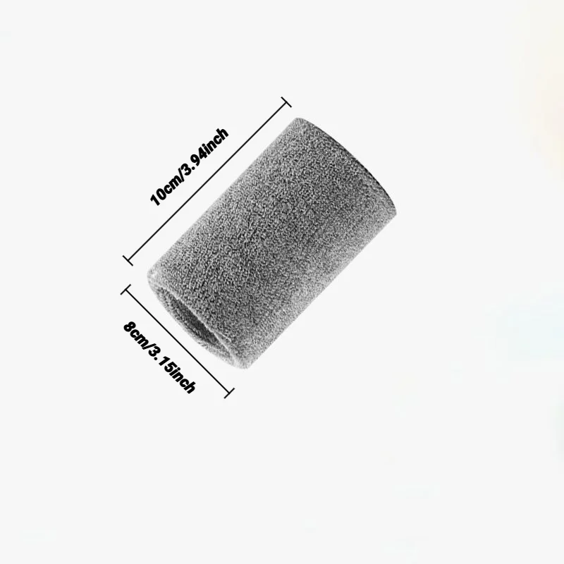 6 قطعة امتصاص العرق الرياضة معصمه الرطوبة فتل واقي المعصم للتنس كرة السلة الجري العصابات العصابات ماصة #6